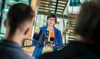 La copresidenta del Partido Socialdemócrata (SPD), Saskia Esken.