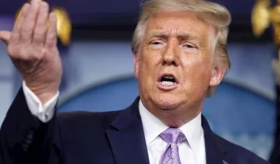 Donald Trump le echó la culpa a los demócratas en el tema de los estímulos por el Covid-19.