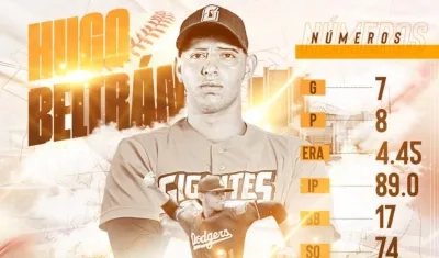 Hugo Beltrán es refuerzo para los Gigantes de Barranquilla.