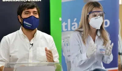 Jaime Pumarejo y Elsa Noguera.