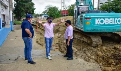 Alberto Salah, Jaime Pumarejo y Rafael Lafont.