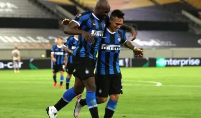 Romelu Lukaku y Lautaro Martínez.