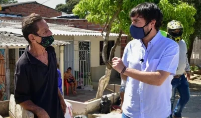 El Alcalde de Barranquilla, Jaime Pumarejo.