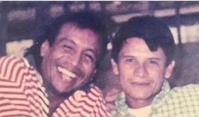 Jesús María Leiva junto a Diomedes Díaz.