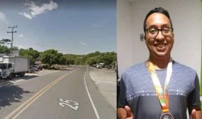 Gustavo Andrés Castellar Esmeral falleció cuando sufrió el accidente en este punto de la Troncal de Occidente, en Ovejas.