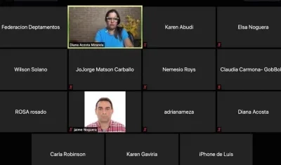 Reunión virtual de la Junta de Telecaribe.