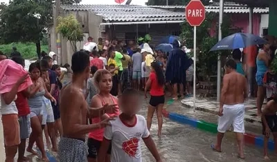 Lugar donde se presentó el crimen en la tarde de este miércoles.