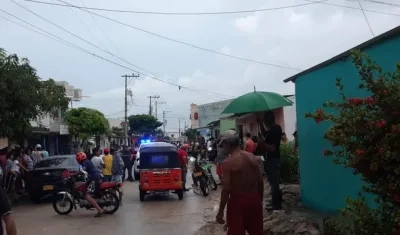 Lugar donde ocurrió el crimen, en el barrio San Vicente.