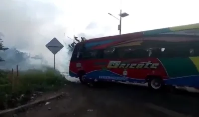 El Esmad tuvo que intervenir en la protesta.