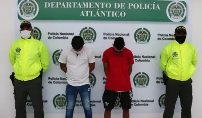 Hadinson Enrique Cárdenas González, conocido como ‘Changón’, y Rivaldo José Conrado Hernández.