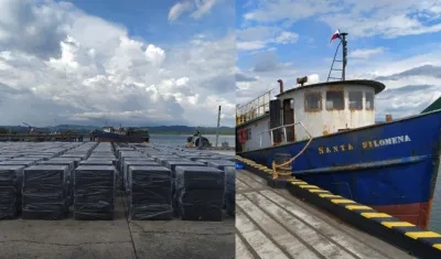 Cigarrillos incautados por la Armada Nacional.