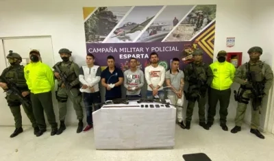 Alias Brayan y otros cuatro capturados.