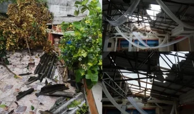 Vendaval en Santo Tomás.