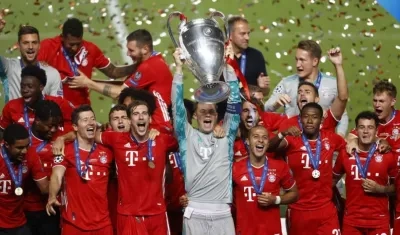 La celebración del campeón.