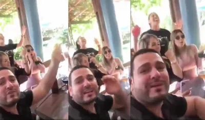 El Viceministro de Salud de Paraguay en plena parranda.