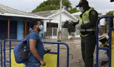Cerco sanitario en el barrio Las Nieves.
