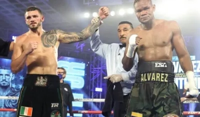 Joe Smith y Eléider Álvarez.