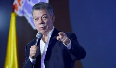El expresidente Juan Manuel Santos.