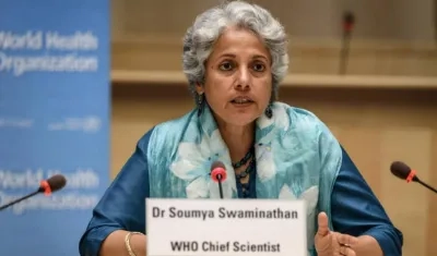 La científica jefa de la OMS, Soumya Swaminathan.