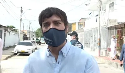 El Alcalde de Barranquilla, Jaime Pumarejo.