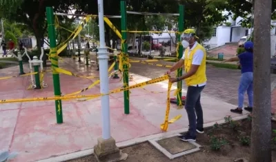 Los gimnasios biosaludables en parques.