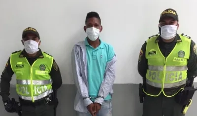 Jean Franco Mercado Grey fue capturado en el barrio Centro de Barranquilla.