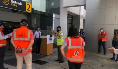 Protocolos en el aeropuerto.