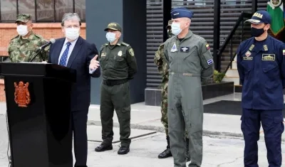 El Ministro de Defensa, Carlos Holmes Trujillo.