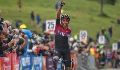 El colombiano Egan Bernal.