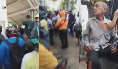 Protestas de mototaxistas.