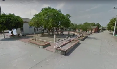 Aspecto del corregimiento de Colombia, en Sabanalarga.