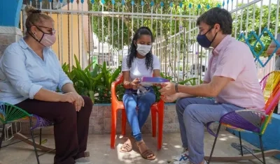 El alcalde Jaime Pumarejo