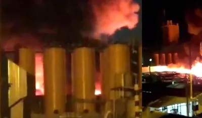 Imágenes del incendio.