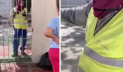 Momento en el que le cortan la luz.