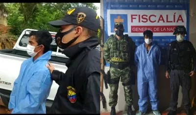 Carlos Daniel Moreno Narváez, capturado por el Ejército y la Fiscalía. 