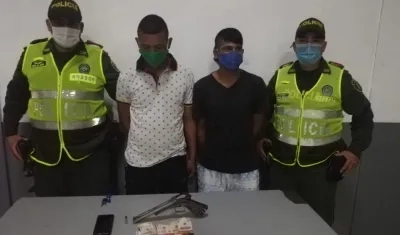 Haider Molina Ramírez, de 20 años; y Danys Pereira Flórez, de 24.