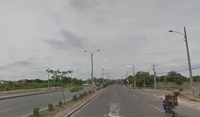 El fleteo ocurrió en este punto de la Circunvalar.