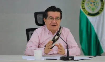 El Ministro de Salud Fernando Ruíz en Valledupar.