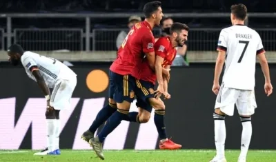 La celebración de José Luis Gayá.