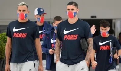 Keylor Navas y Mauro Icardi.