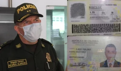 General Alarcón y la identidad falsa de Deimer Díaz.