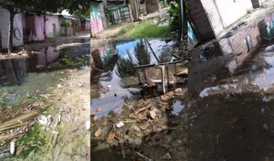 Así se ven las calles de Bendición de Dios tras las lluvias de los últimos días.