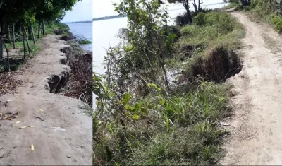 La amenaza del río en Caimital.