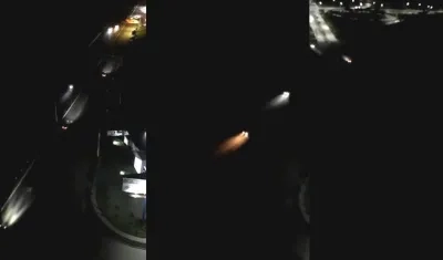 Un tramo oscuro de la Vía al Mar.