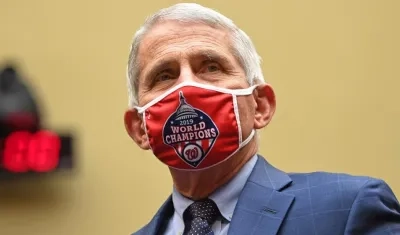 En la imagen un registro del doctor Anthony Fauci, el principal epidemiólogo de EE.UU.