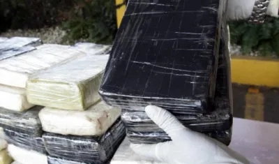 La droga estaba en 84 paquetes prensados. 