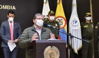 Carlos Holmes Trujillo, ministro de Defensa.