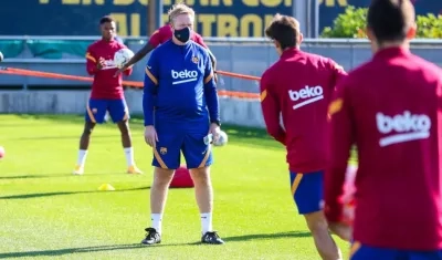 Ronald Koeman, entrenador del Barcelona.
