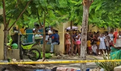 Lugar donde ocurrió el doble crimen. 