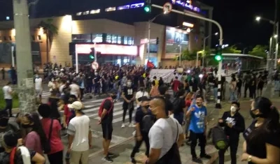 La marcha culminó en la Plaza de la Paz.